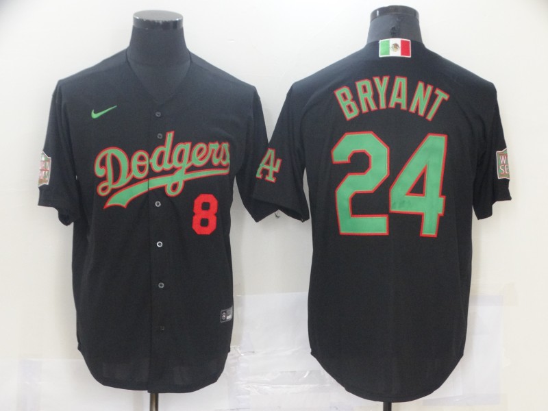 Men Los Angeles Dodgers #24 Bryant Black Game 2021 Nike MLB Jersey